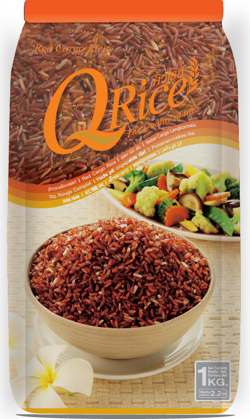 Q RICE Red Cargo Rice 1kg | Q RICE 上等红糙米1kg 