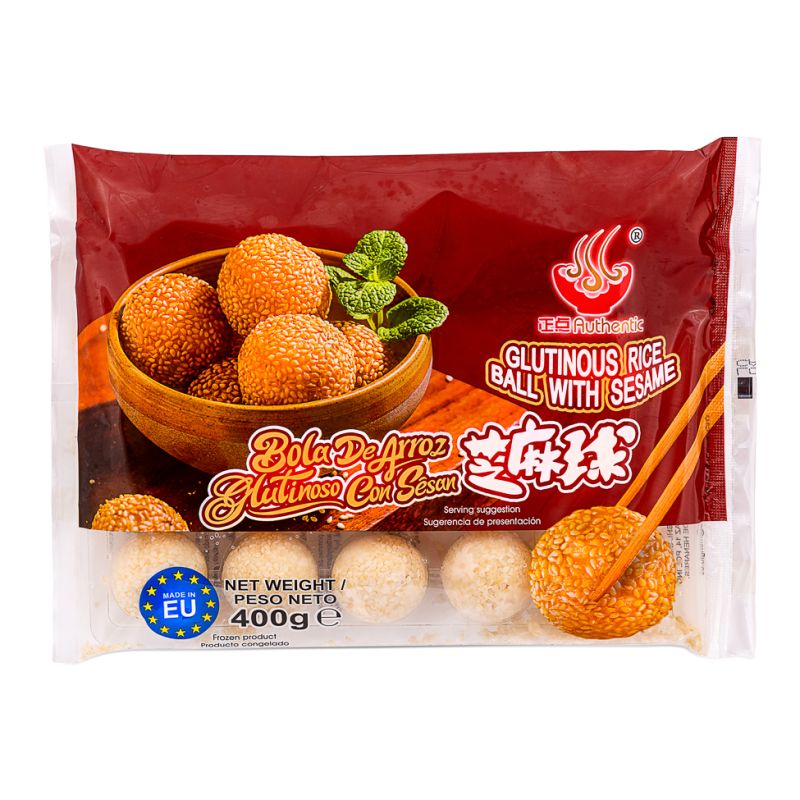 Meng Fu Glutinous Rice Sesame Ball 400g | 蒙福 芝麻球 400g