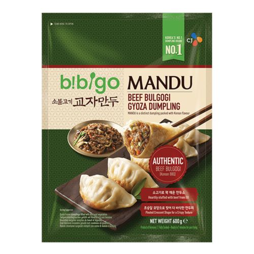 BIBIGO Gyoza Beef Bulgogi&Vega 600g | 必品阁 韩式烤牛肉煎饺 600g