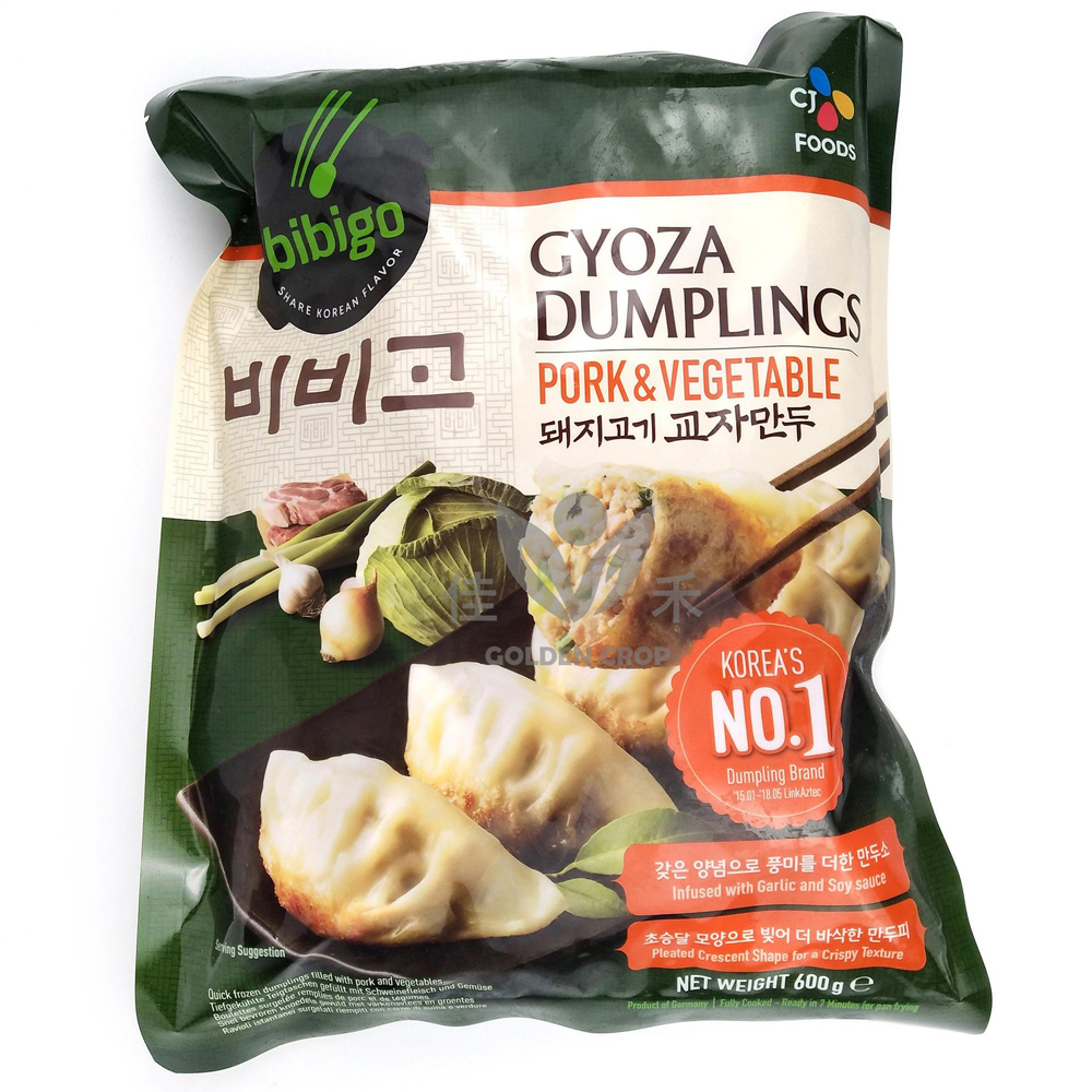 BIBIGO Gyoza Pork &Vega 600g | 必品阁 韩式猪肉蔬菜煎饺 600g