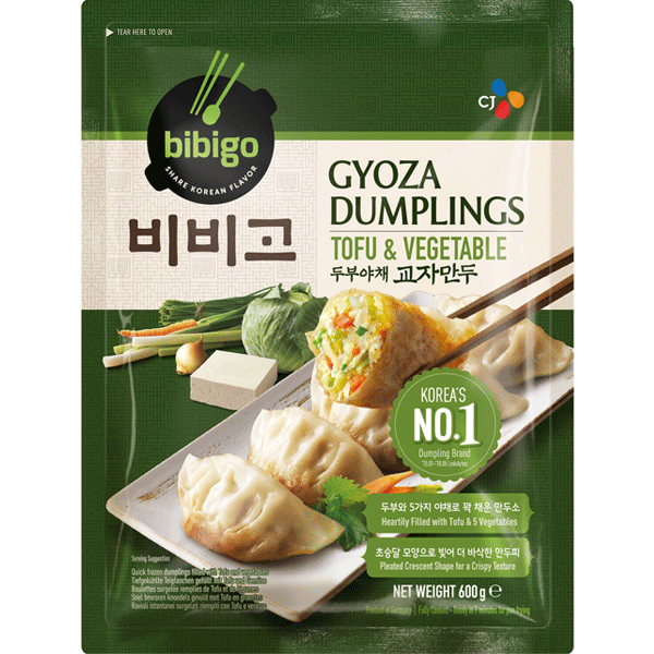 BIBIGO Gyoza Tofu&Vegatable 600g | 必品阁 豆腐蔬菜煎饺 600g