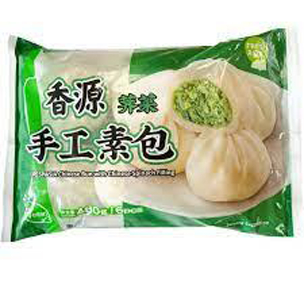 FF Chinese Spinach Bun 480g | 香源 荠菜包 480g