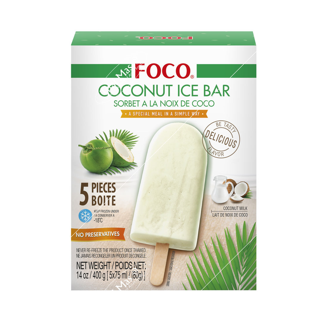 FOCO Ice Stick Coconut flavor 5*80g | FOCO 椰子冰棍 5*80g