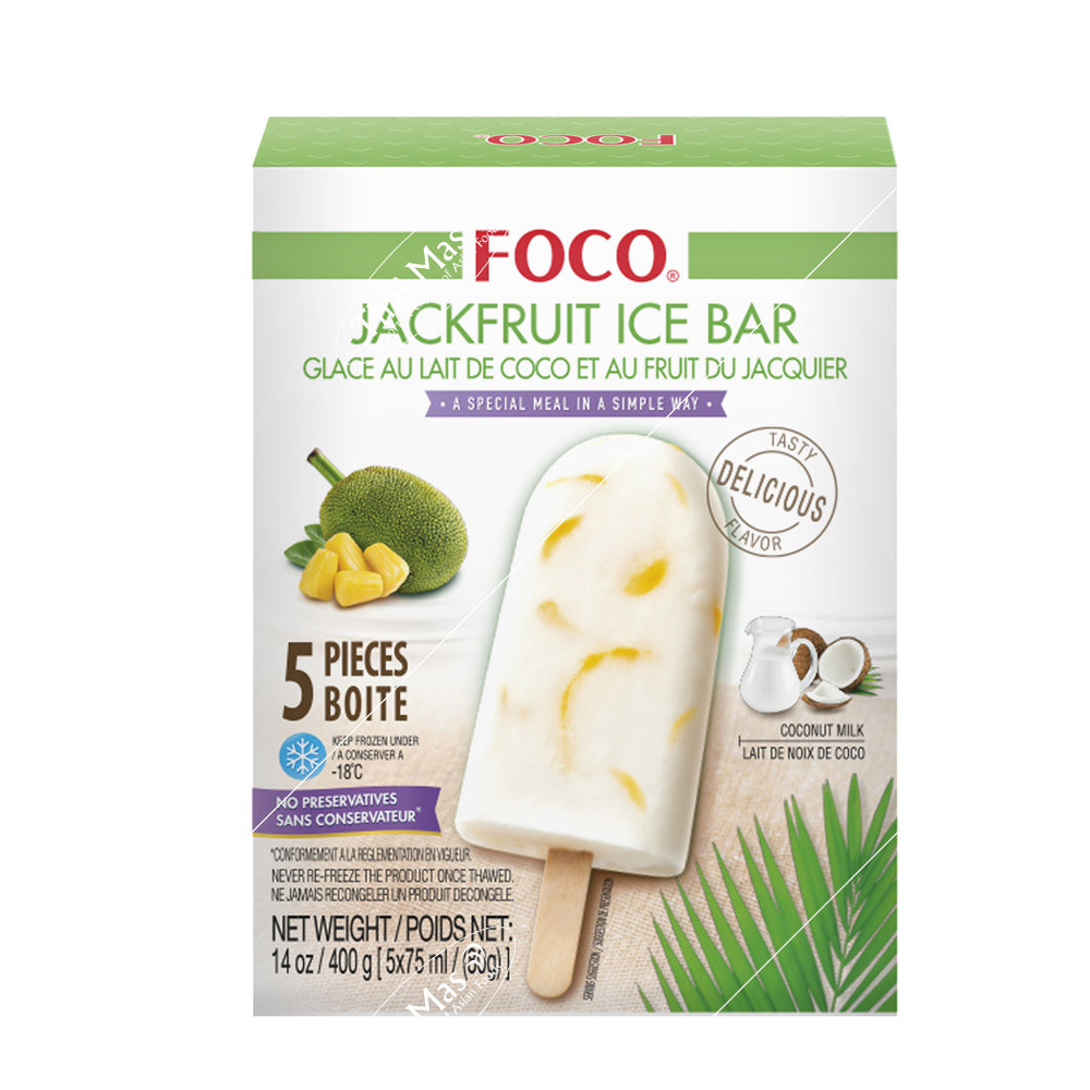 FOCO Ice Stick Jackfruit flavor 5*80g | FOCO 菠萝蜜冰棍 5*80g