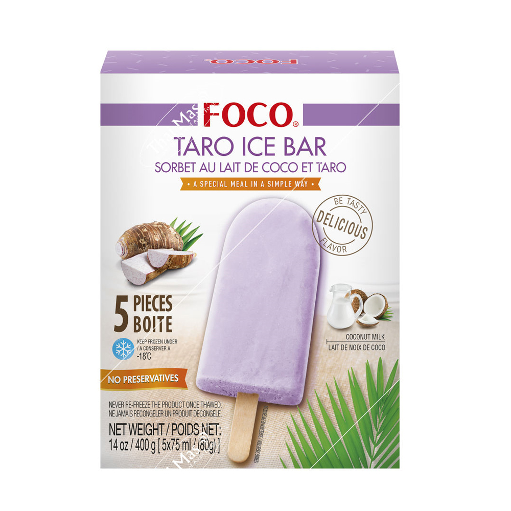 FOCO Ice Stick Taro Flavor 5*80g | FOCO 香芋冰棍 5*80g