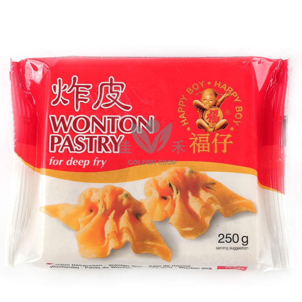 HAPPY BOY WONTON PASTRY for deep fry 250g | 福仔 炸云吞皮 250g