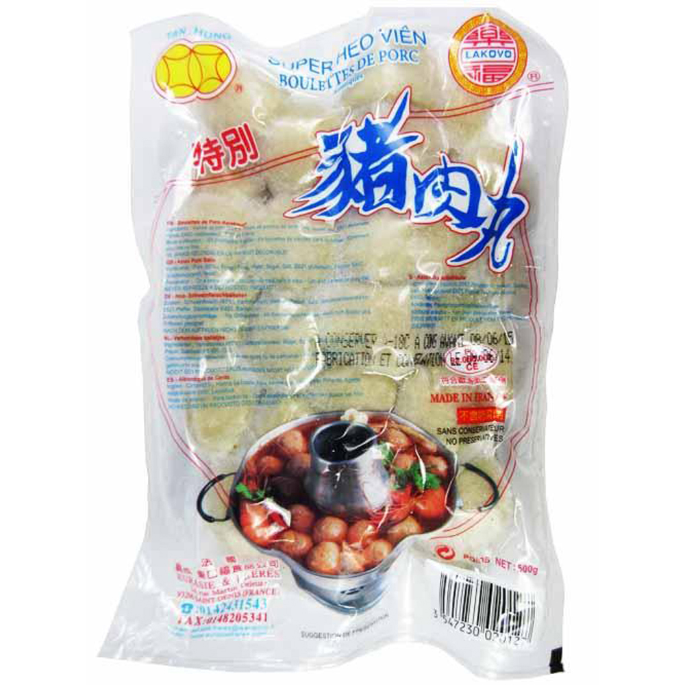 Lakovo Pork meatballs 500g | Lakovo 猪肉丸 500g