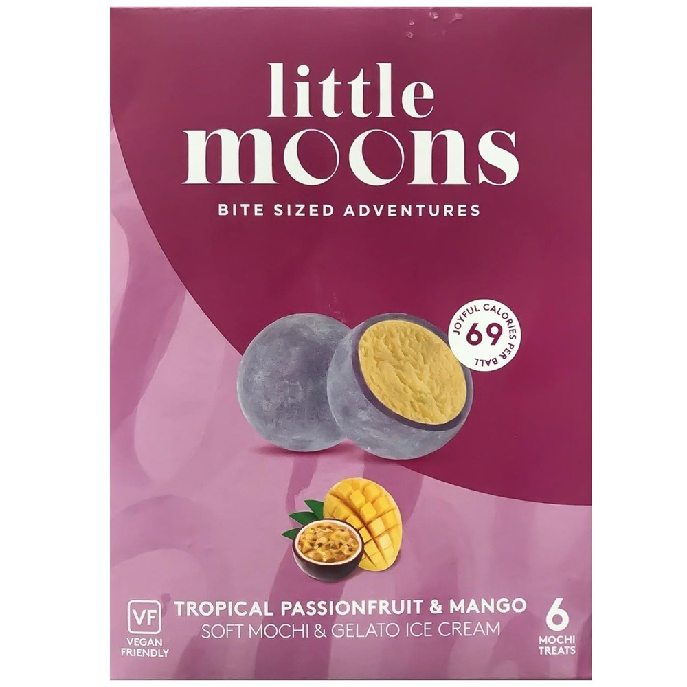 Little Moons Mochi (Vegan Tropical Passionfruit & Mango) 192g | 小月亮 麻薯冰淇凌 (素食 热带百香果和芒果) 192g