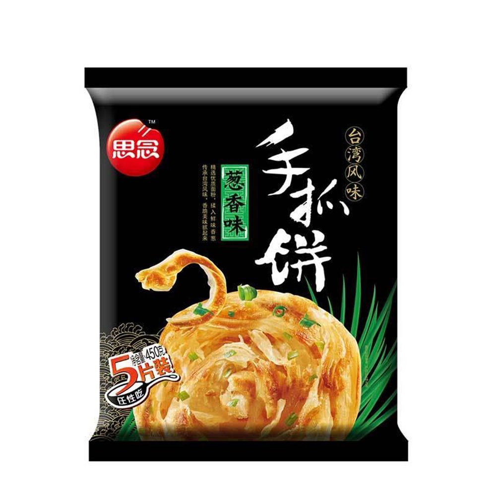 SYNEAR Crispy Roti Scallion Flavor 450g | 思念 手抓饼 葱香味 450g