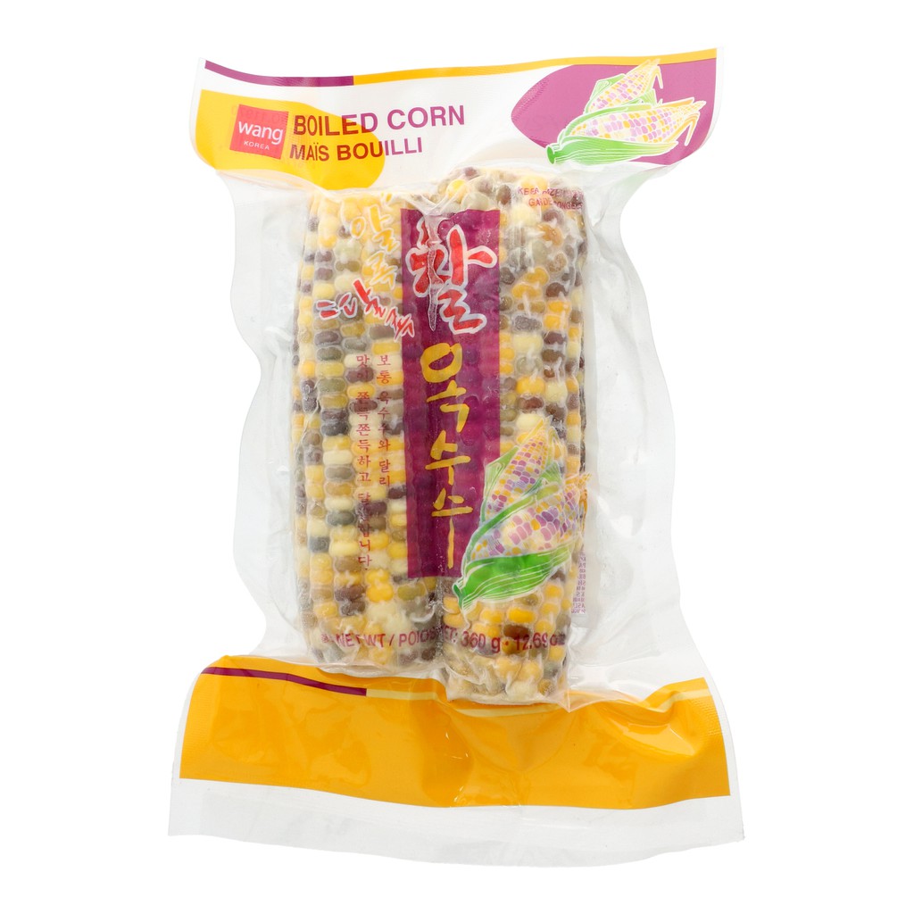 WANG Boiled Sweet Corn Frozen 360g | 韩国冰冻熟甜玉米 360g