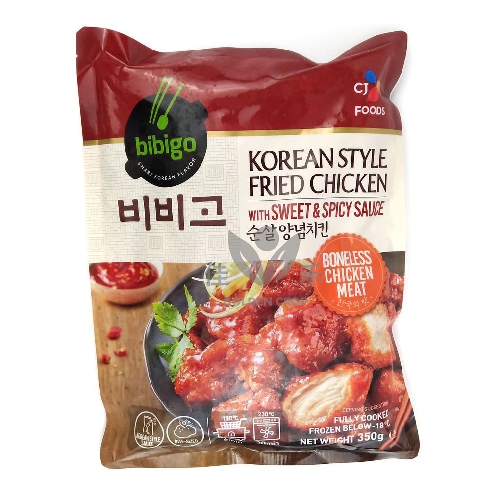 BIBIGO Sweet & Spicy Korean Fried Chicken 350g | 必品阁 韩式炸鸡块 甜辣味 350g