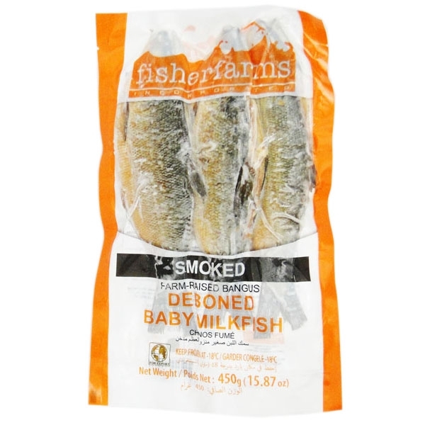 FISHER FARMS Smoked Deboned Baby Milkfish 450g | FISHER FARMS 烟熏 无骨虱目鱼 450g