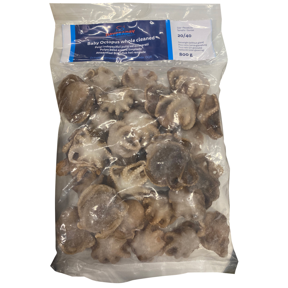 Dayseaday Baby Octopus 20/40 Net 800g | Dayseaday 20/40 章鱼仔 净重 800g