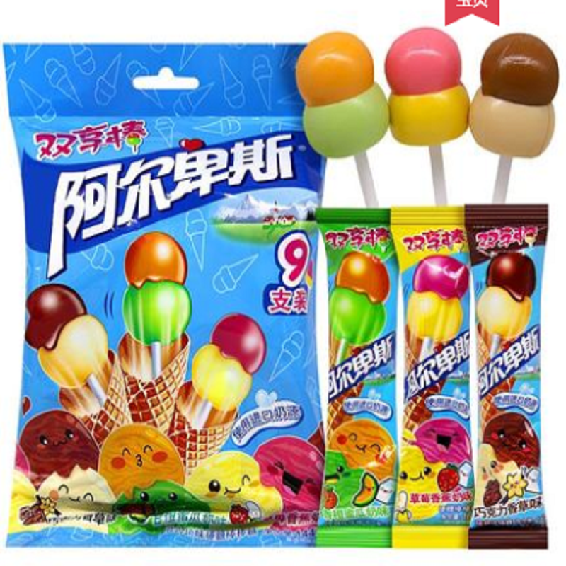 ALPENLIEBE Double BON BON BUM Mixed Flavor 144g | 阿尔卑斯 双享棒棒糖 混合味 144g