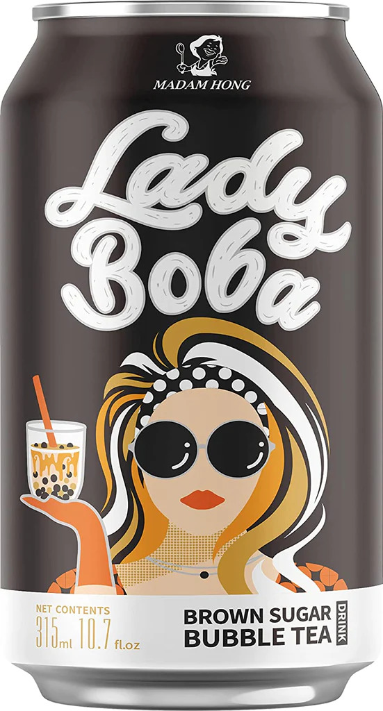 LADY BOBA Brown Sugar Bubble Milk Tea 315ml | LADY BOBA 黑糖珍珠奶茶 315ml