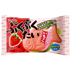 JP Puku Puku Tai Strawberry Flavor 16.5g | 日本 Fuku Fuku 鲷鱼烧 草莓味 16.5g