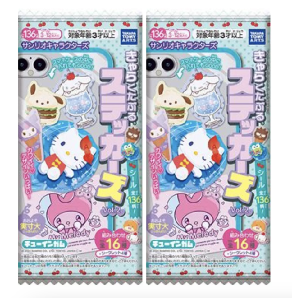 TAKARATOMY ARTS Sanrio Chewing Gum With Sticker 1.6g | TAKARATOMY ARTS 三丽鸥口香糖 带贴纸 1.6g