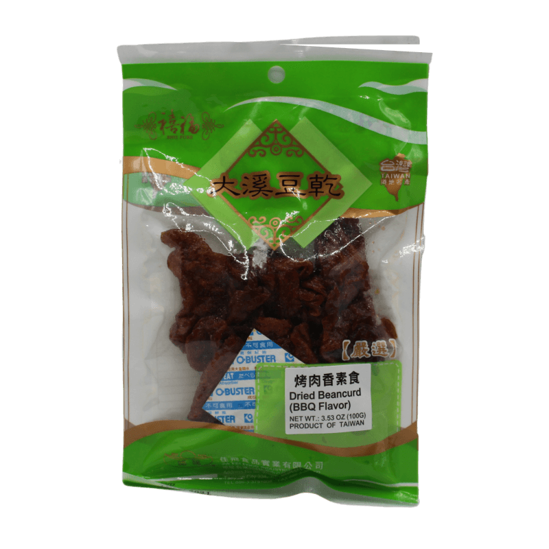 SHII FURE Dried Tofu BBQ Flavor 100g | 禧福 大溪豆干 烤肉味 100g