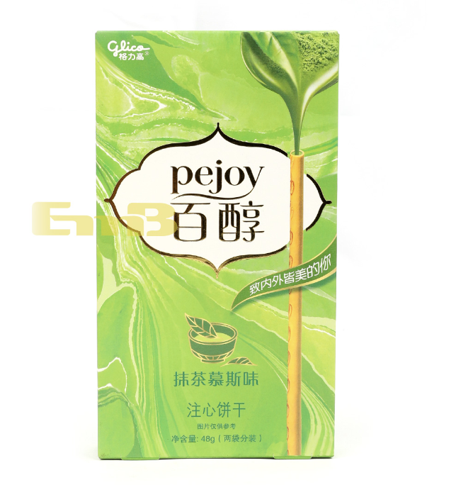 Glico Pejoy Motcha Mousse Flav.  48g | 格力高 百醇夹心饼干 抹茶慕斯味 48g