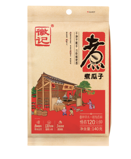 HUIJI Roasted Sunflower Seeds Five Spices Flav. 140g | 徽记 煮瓜子 五香味 140g