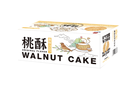 HLW Walnut Cake Original Flav. 240g | 黄老五 桃酥 原味 240g