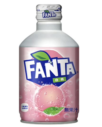 FANTA White Peach Flav. 300ml | 芬达 汽水 白桃味 300ml