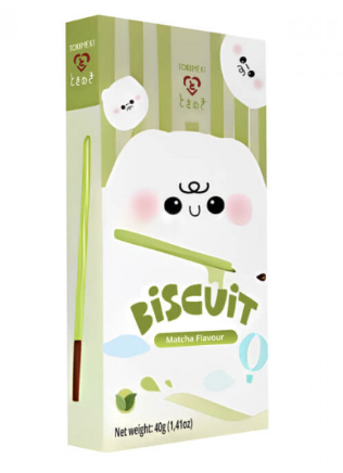 JP TOKIMEKI Biscuit Stick Matcha Flav. 40g | TOKIMEKI 饼干棒 抹茶味 40g