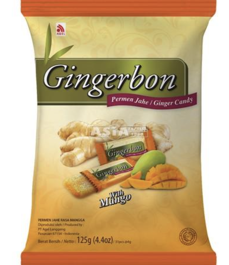 GINGERBON Ginger Candy Mango Flav. 125g | GINGERBON 姜糖 芒果味 125g