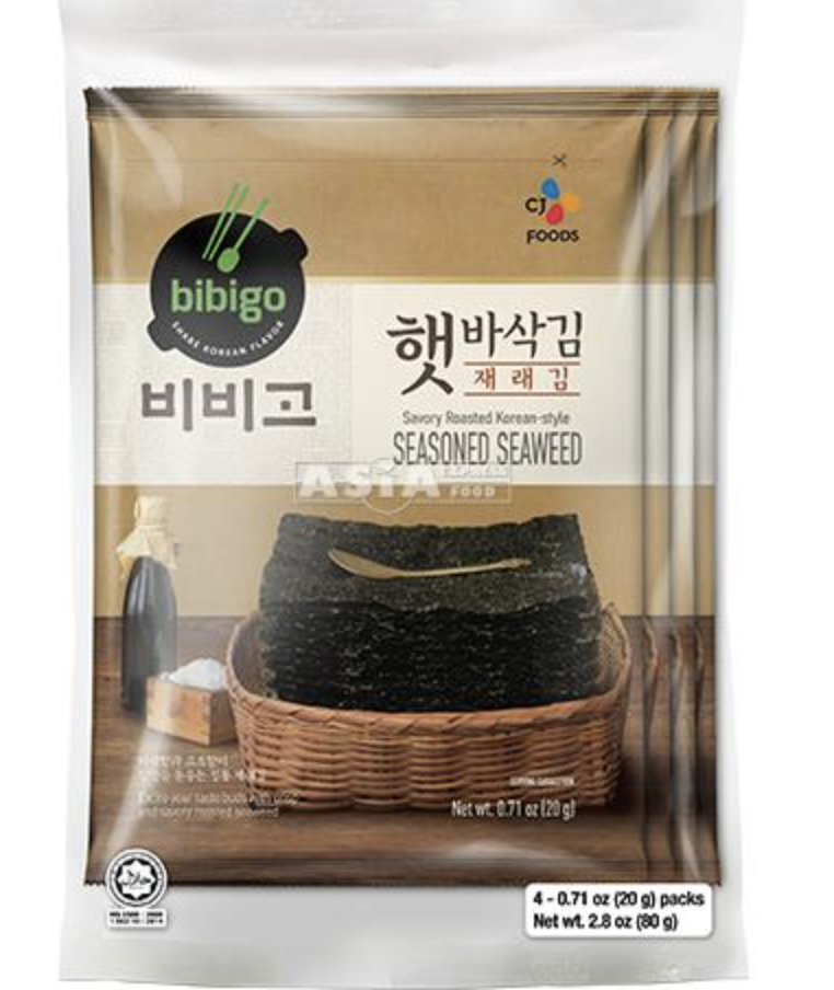 BIBIGO Crispy Seaweed Snack 80g | 必品阁 脆海苔零食 80g