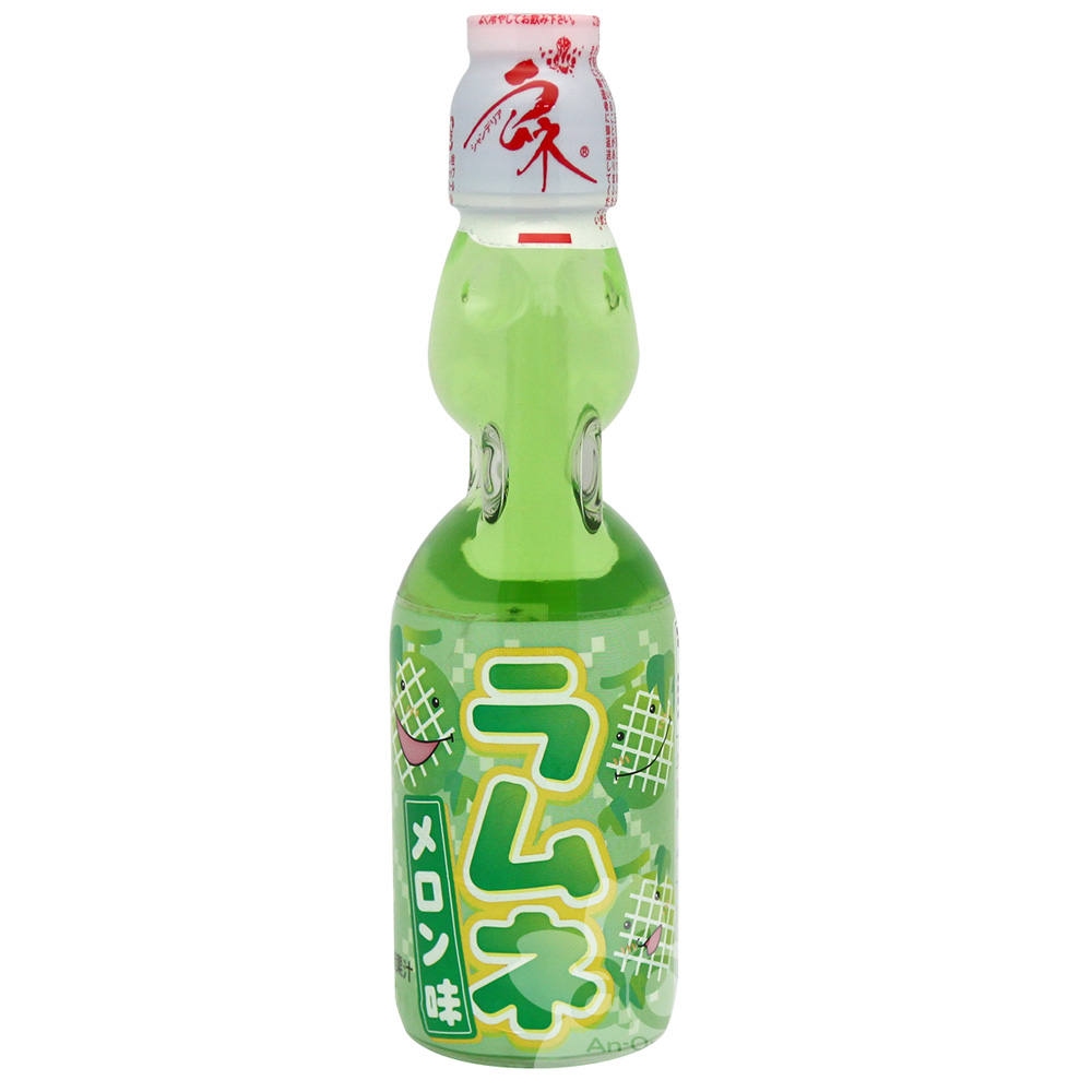 Ramune melon drinks 200ml | 日本弹珠饮料(瓜果味)200ml