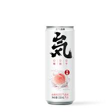 Chi Forest Sparkling Water White Peach Flavor TIN 330 ml | 元气森林 0卡0脂 白桃味 苏打水 330 ml 罐装