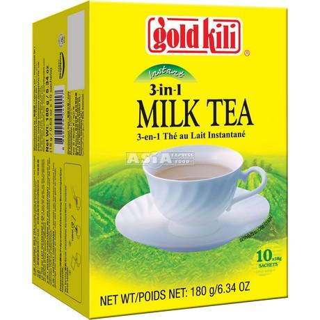 GOLD KILI Instant Tea with Milk 10*18g | 金麒麟 三合一 即溶奶茶 10*18g