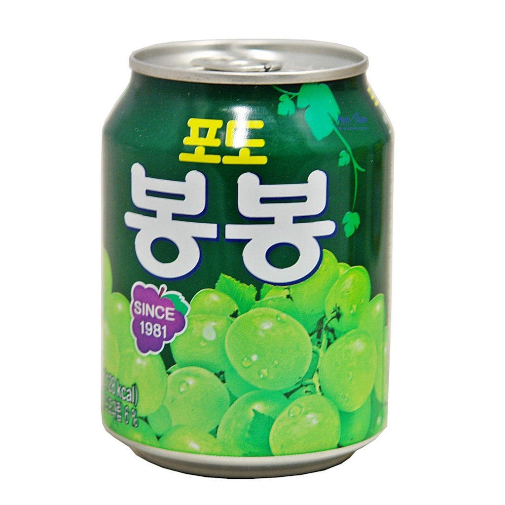 HAITAI Korean Canned Grape Nectar (Grape bonbon) 238ml | 韩国葡萄饮料 238ml