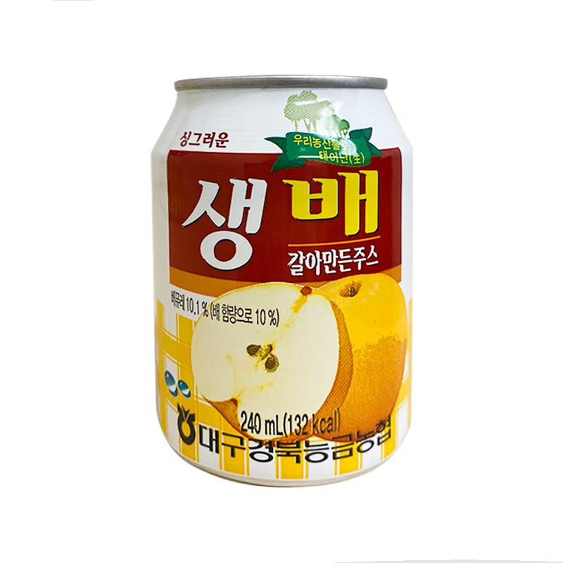 Korean Canned Pear Drink Added Fructose 238ml | 韩国梨子饮料 238ml