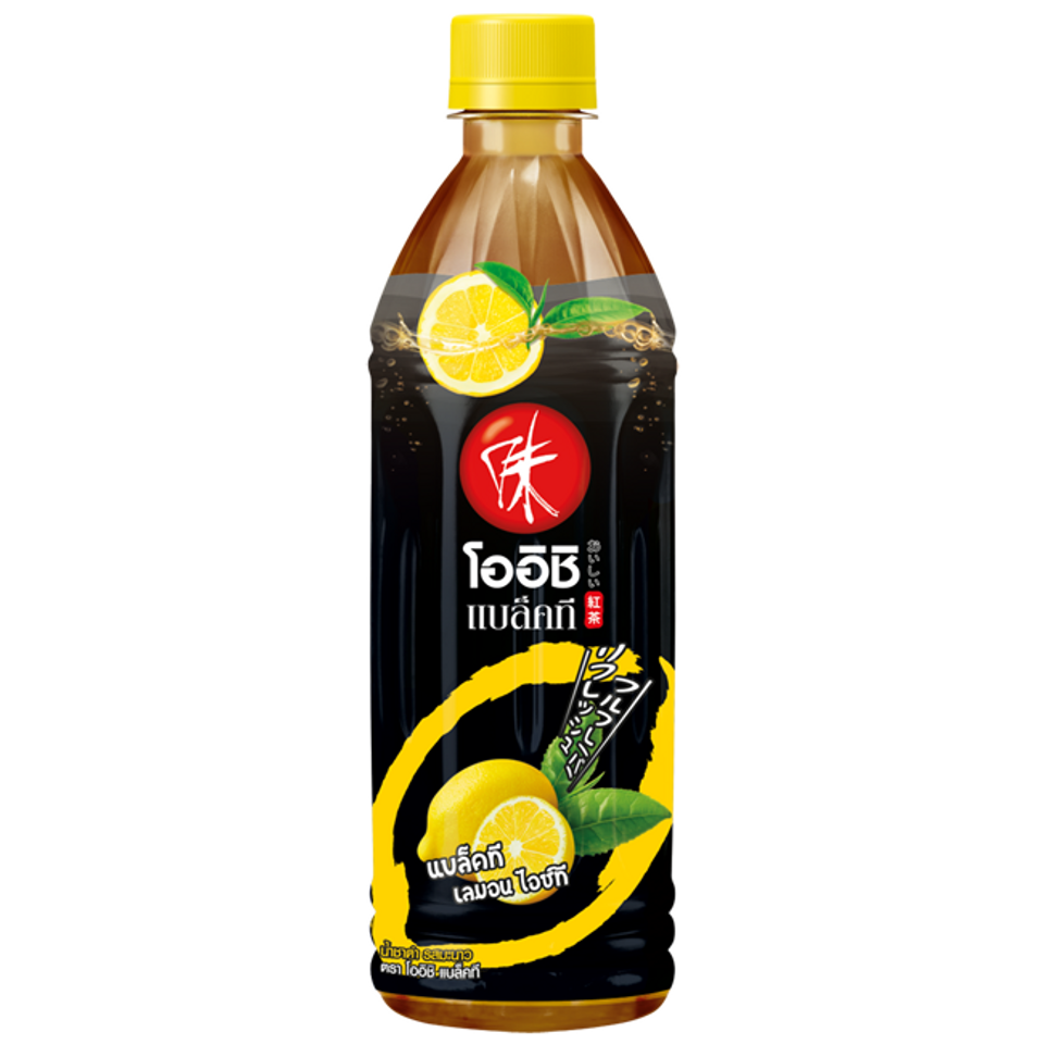 OISHI Black Tea Lemon 500ml | Oishi 柠檬红茶饮料 500ml