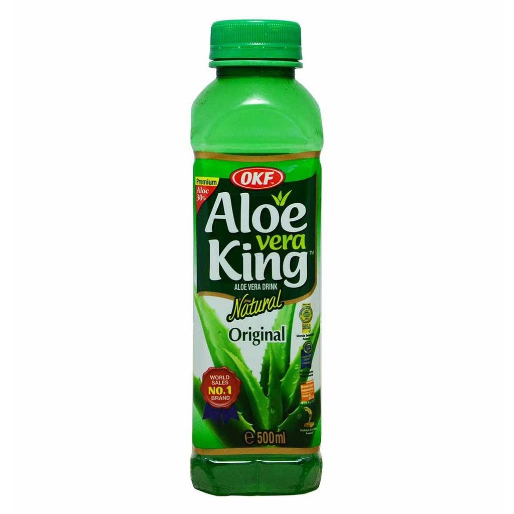 OKF Premium Aloe Vera Drink, Original Taste 500ml | OKF 优质芦荟饮料，原味 500 毫升