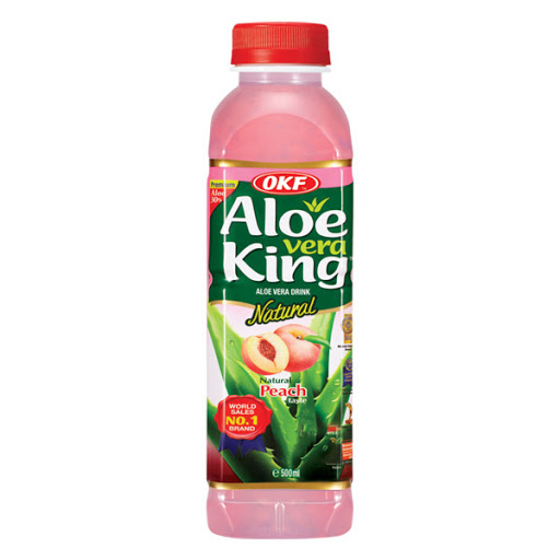 OKF Aloe Vera Drink Peach 500ml | OKF 桃子饮料 500ml