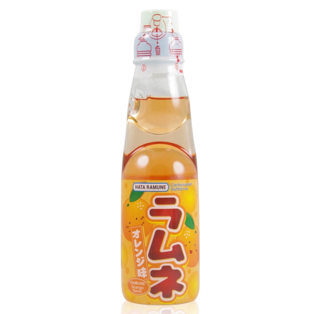 Ramune Orange drinks 200ml | 日本弹珠饮料(橙子味)200ml