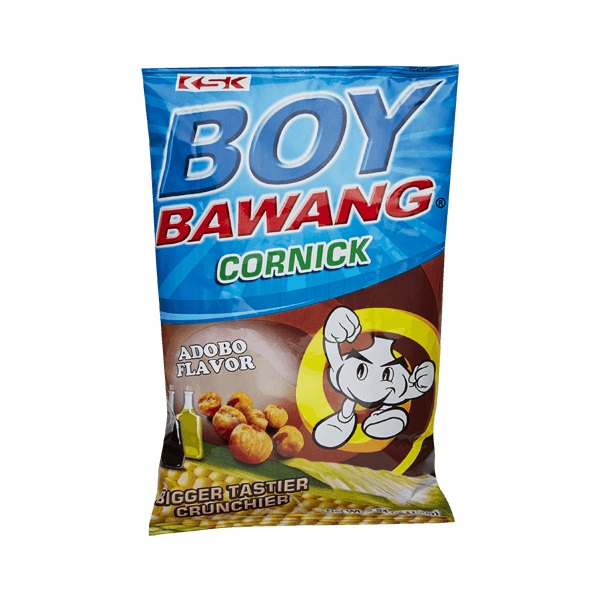 BOY BAWANG Cornick Adobo Flav. 90g | 男孩Bawang 玉米零食 Adobo味 90g