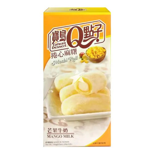  Q Mango Milk Mochi Roll 150g | 宝岛Q点子 芒果牛奶卷心麻薯 150g