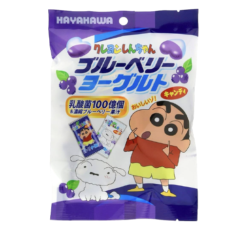 JP HAYAKAWA Crayon Shinchan Candy Blueberry Yogurt Flav. 70g | HAYAKAWA 蜡笔小新爱心糖 蓝莓酸奶味 70g