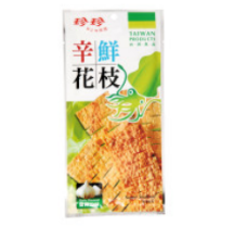 JJ Super Seafood Snack Garlic Flavor 28g | 珍珍 辛鲜花枝 蒜香味 28g