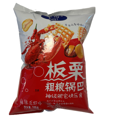 Kaqi Rice Cracker Spicy Flavor 240g | 卡奇 粗粮锅巴 香辣味 240g