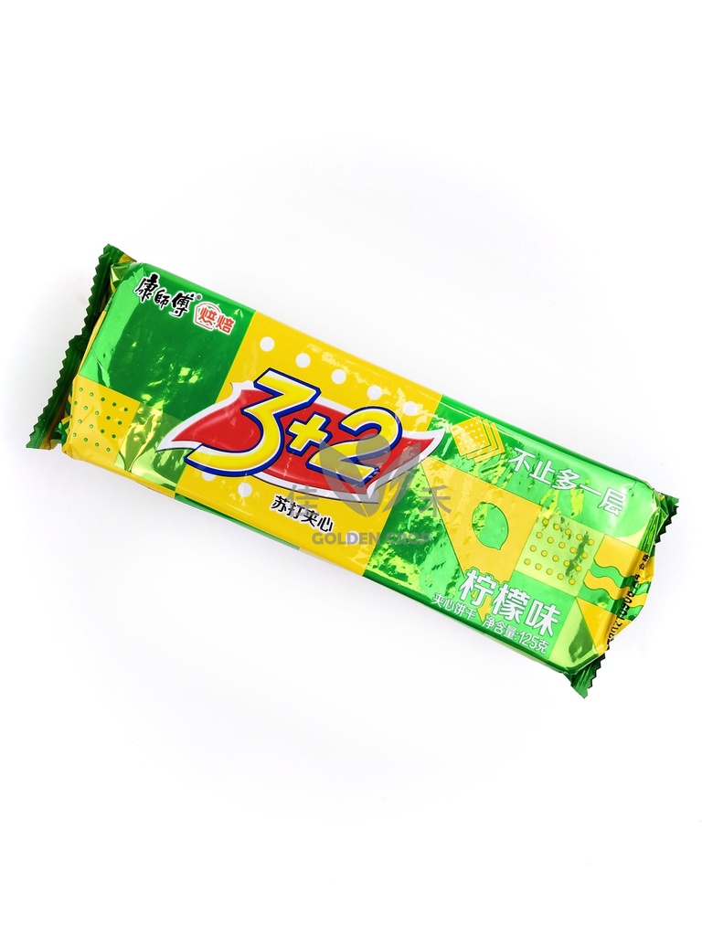 KSF 3+2 Biscuit Lemon Flavor 125g | 康师傅 3+2 柠檬味