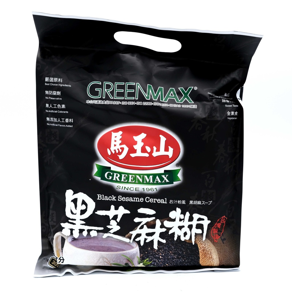 TW Greenmax Black Sesame Cereal 360g | 马玉山 黑芝麻糊 360g