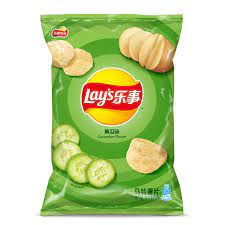 Lay's Potato Chips-Cucumber Flavor 70g | 乐事 黄瓜味薯片 70g