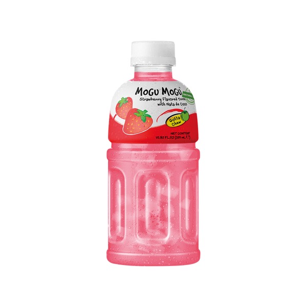 MOGU Strawberry Drink with Nata de Coco 320 ML | MOGU 草莓饮料 320ML