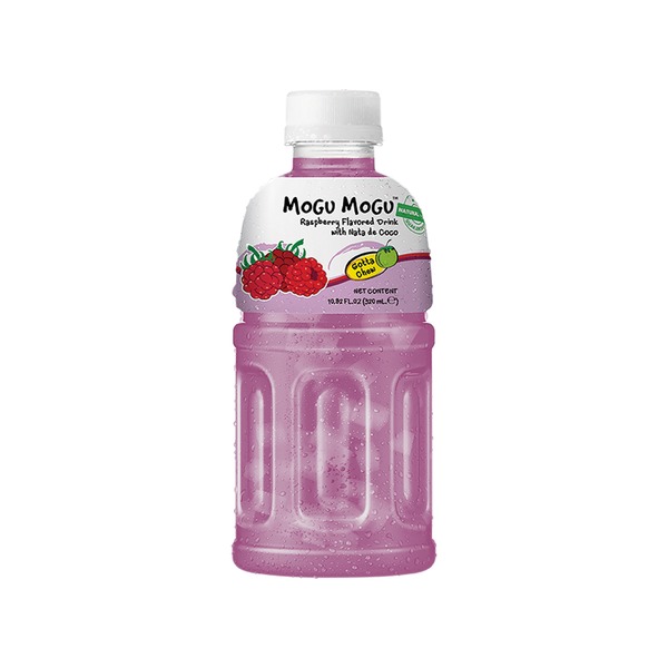 MOGU Raspberry Drink with Nata de Coco 320 ML | MOGU 树莓饮料 320ML 