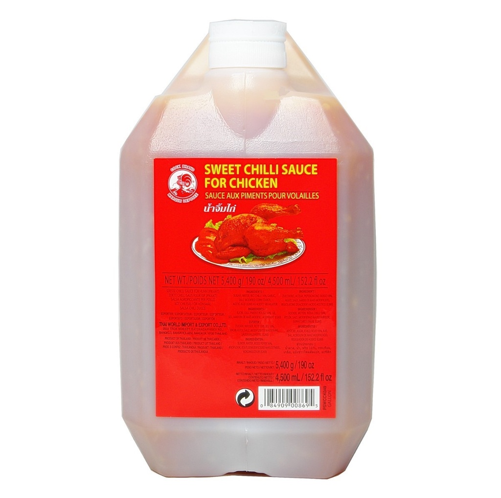 Cock Sweet Chili Sauce For Chicken 4.5L/bucket | 公鸡牌 甜鸡酱 4.5L/桶