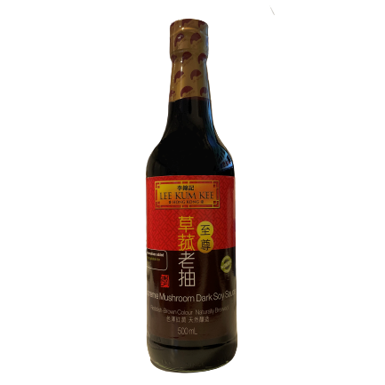 LKK Mushroom Flavoured Dark Soy Sauce 500ml | 李锦记 草菇老抽 500ml